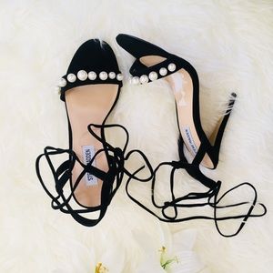 Steve Madden Wrap Around Heels High Sandals SZ 8